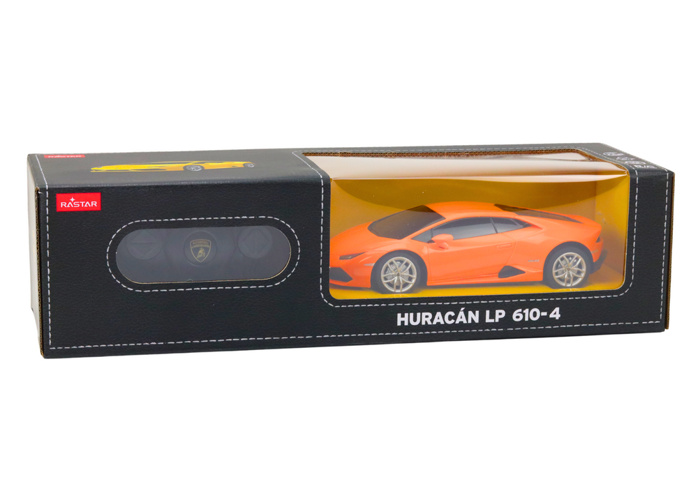 RC auto Lamborghini Huracan 1:24 s pilotem – Rastar oranžové