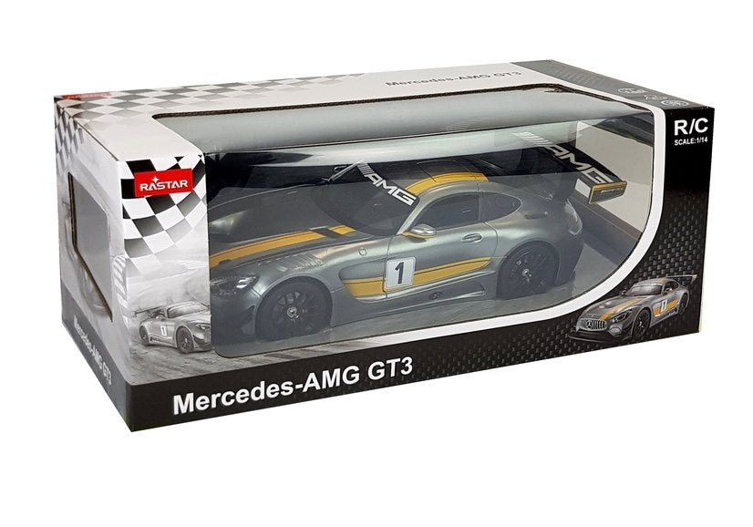 RC auto Mercedes AMG GT3 na dálkové ovládání 1:14 Rastar šedé