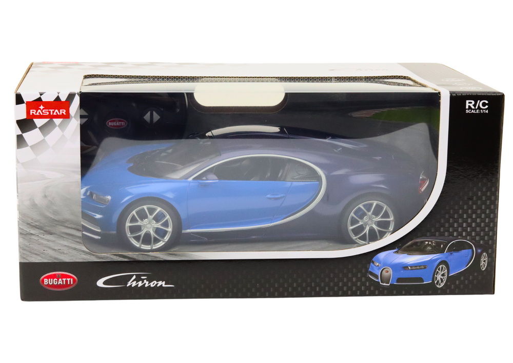 RC auto na dálkové ovládání 1:14 Bugatti Chiron modré