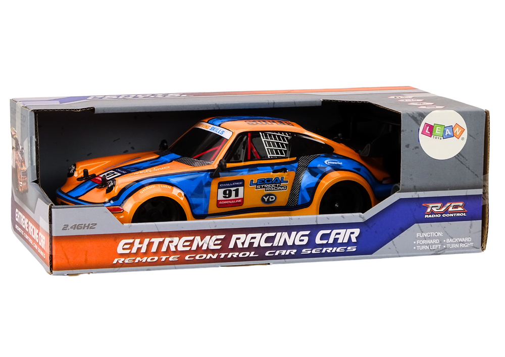 RC auto na dálkové ovládání 1:16 gumové kola drift oranžové