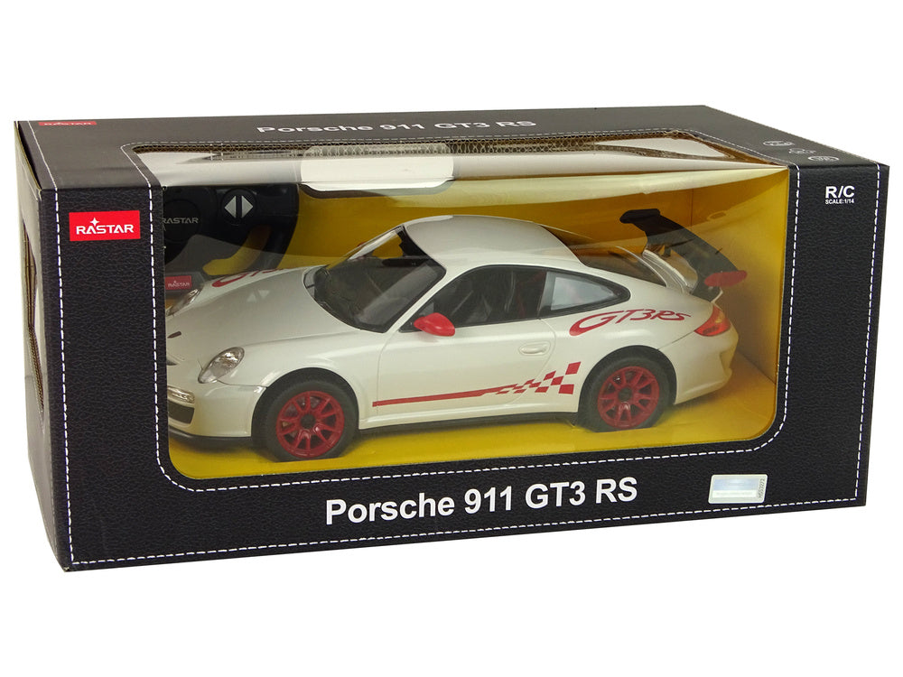 RC auto Porsche 911 GT3 RS 1:14 s pilotem Rastar bílé