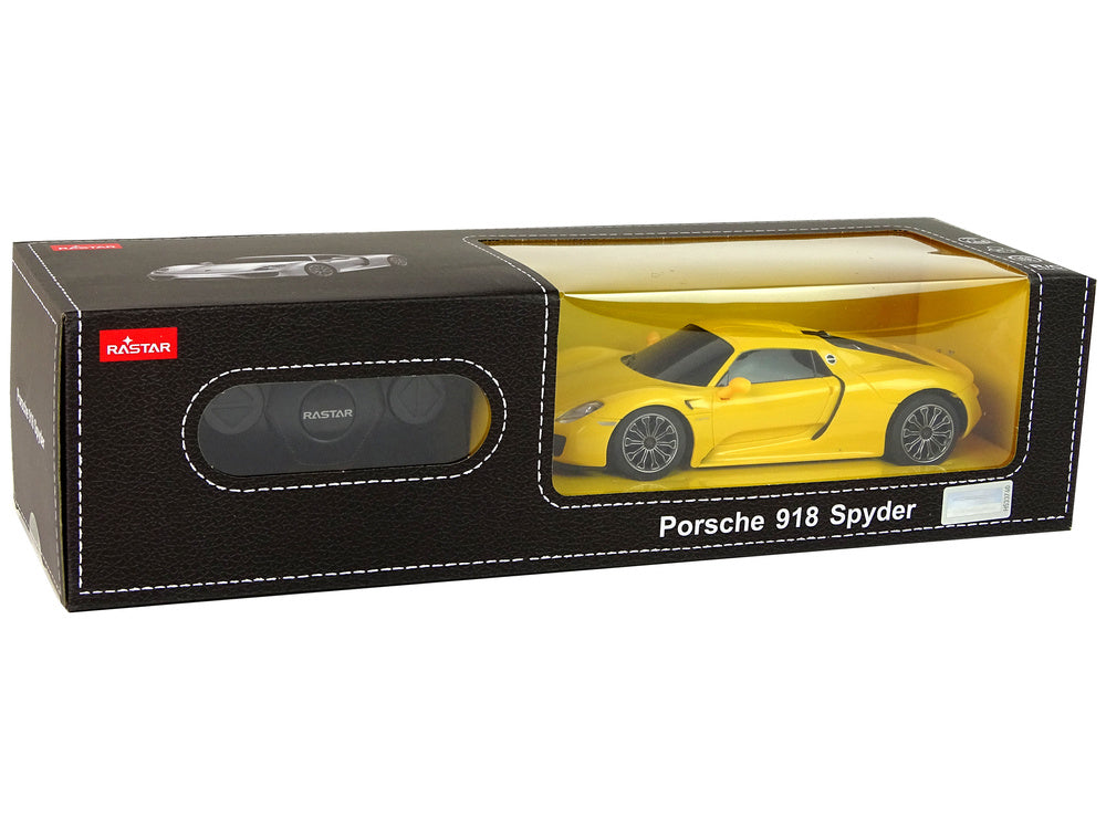 RC auto Porsche 918 s dálkovým ovládáním 1:24 Rastar žluté