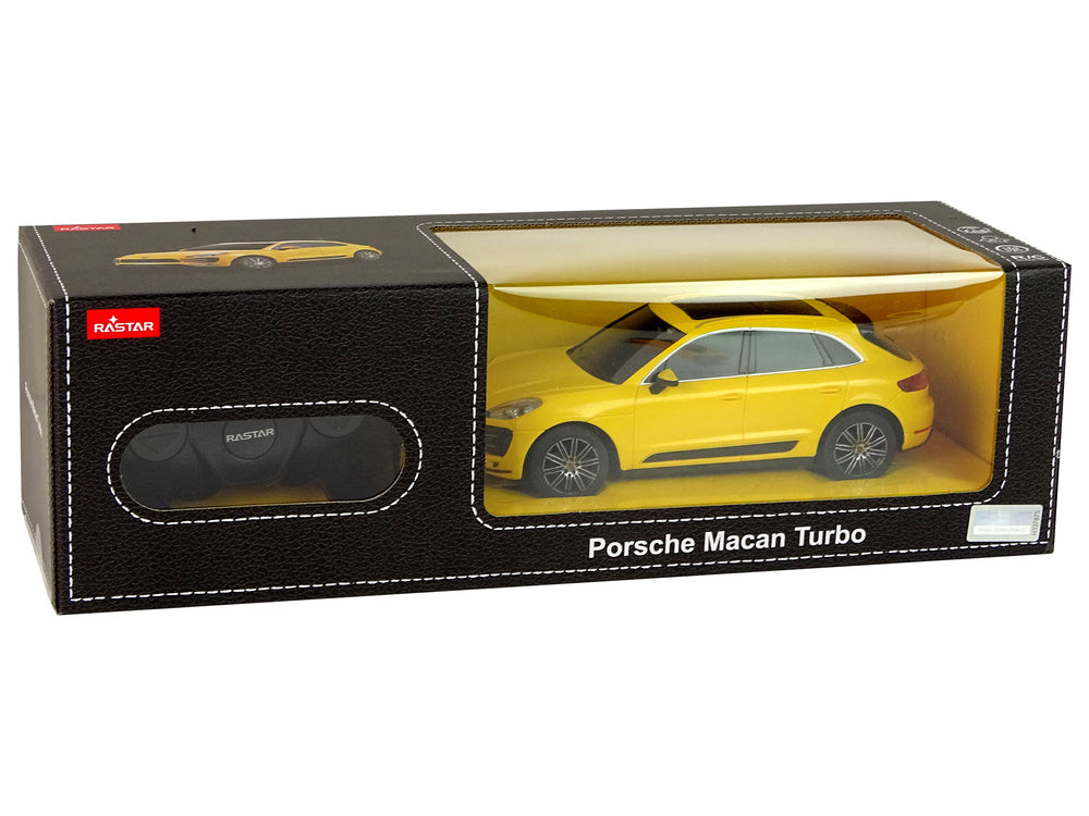 RC auto Porsche Macan Turbo 1:24 s dálkovým ovládáním – Rastar žluté
