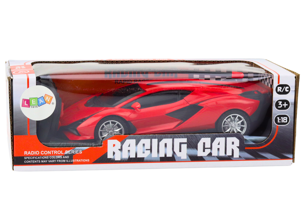 RC auto sportovní na dálkové ovládání 1:22 s LED světly červené