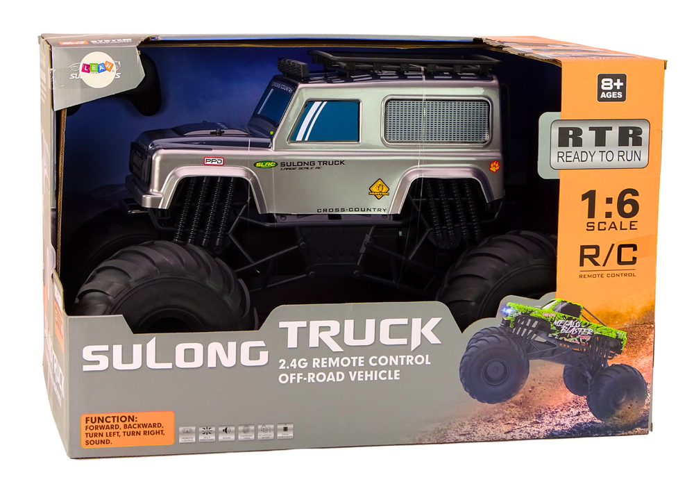 RC auto SUV 1:6 na dálkové ovládání – terénní 2.4G šedé