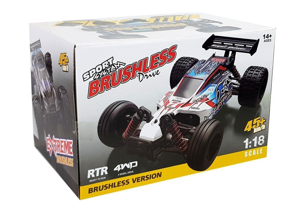 RC auto terénní buggy 1:18 s dálkovým ovládáním 45 km/h – ENOZE žluté