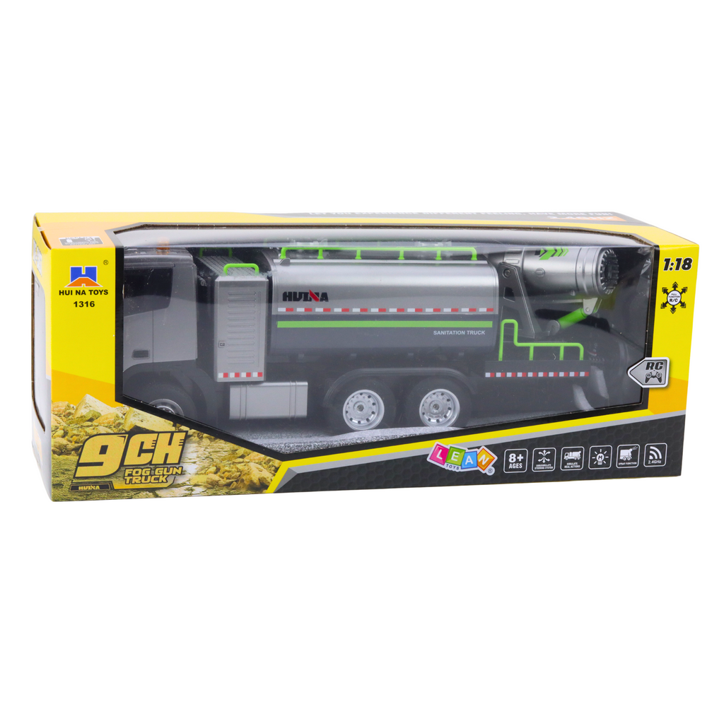 RC cisterna s rozprašovačem – 1:18 dálkové ovládání | šedá