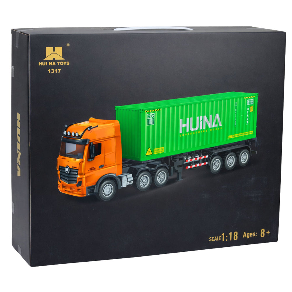 RC nákladní auto s kontejnerem a světly a zvuky 1:18 – HUINA