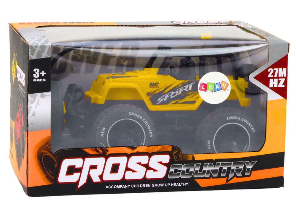 RC terénní auto na dálkové ovládání 1:18 s akumulátorem žluté