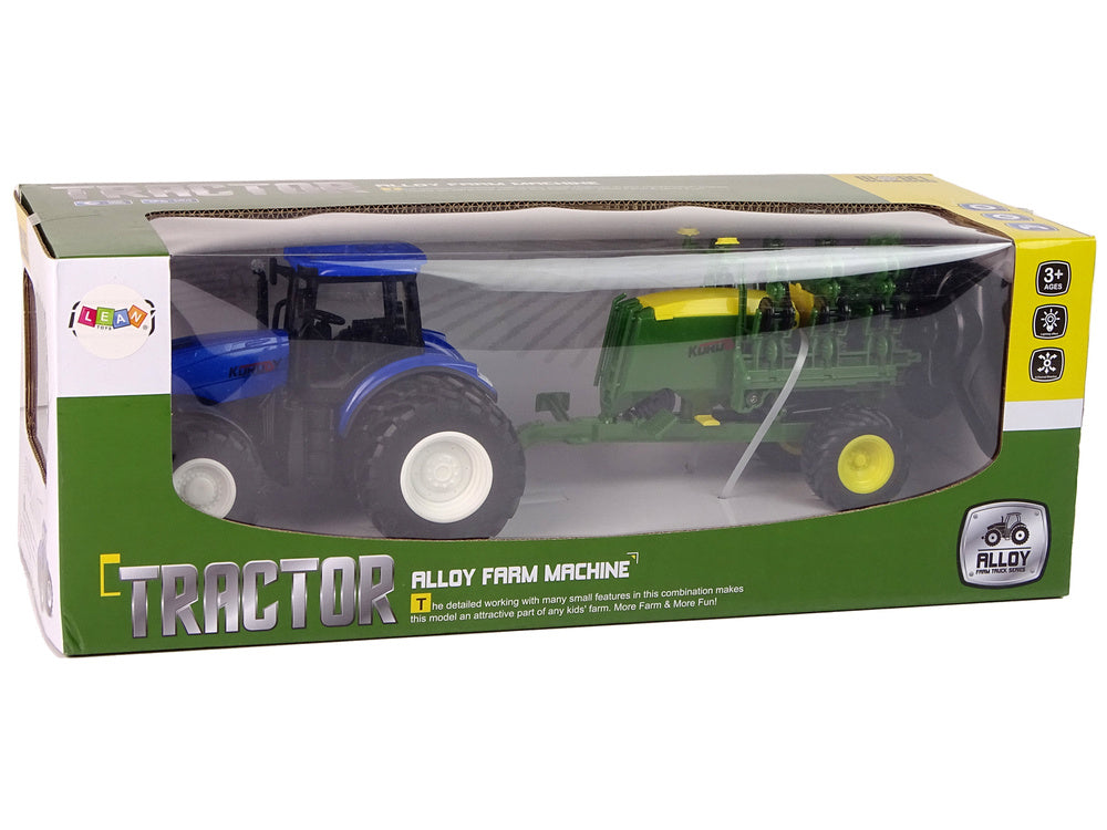 RC Traktor na dálkové ovládání 1:24 – s bránou | modrý