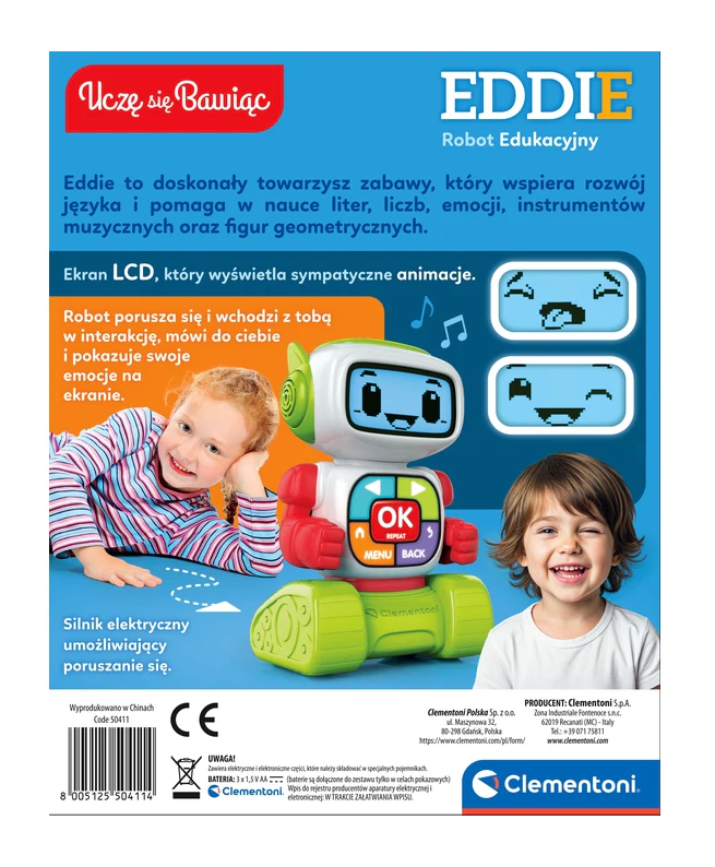 Robot Eddie pro výuku polštiny – Clementoni
