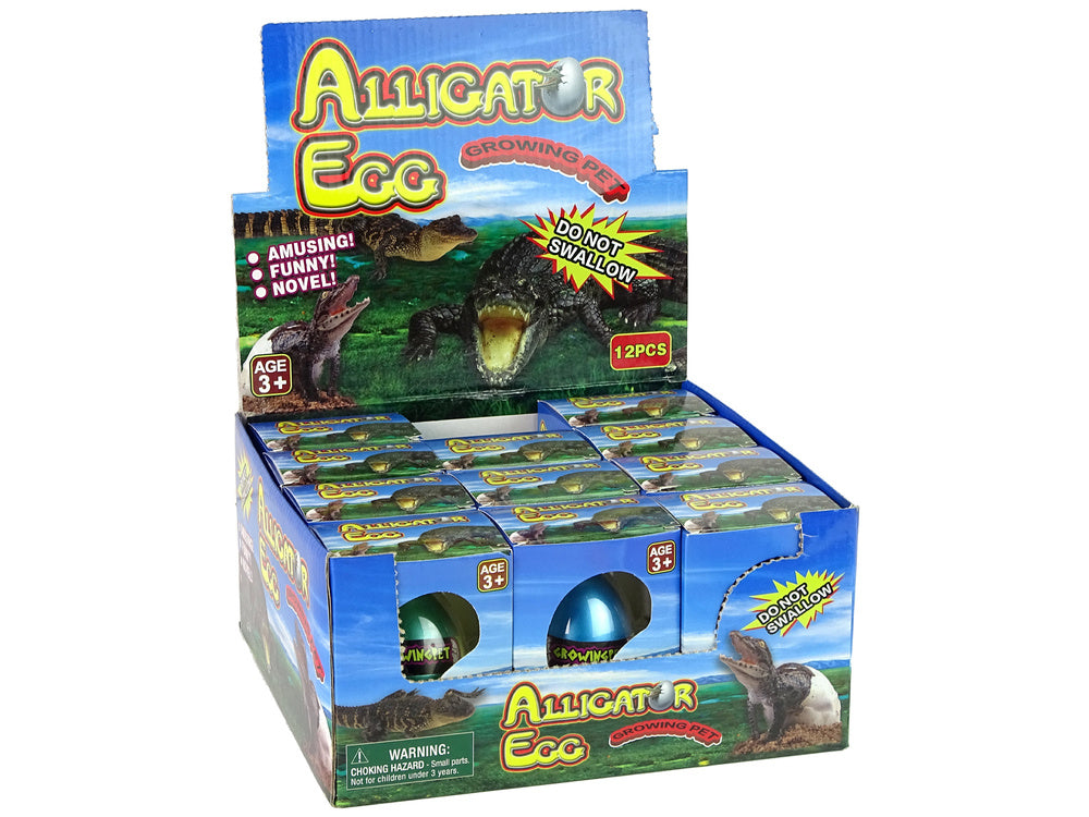 Rostoucí vejce aligátora 6cm edukační hračka do vody