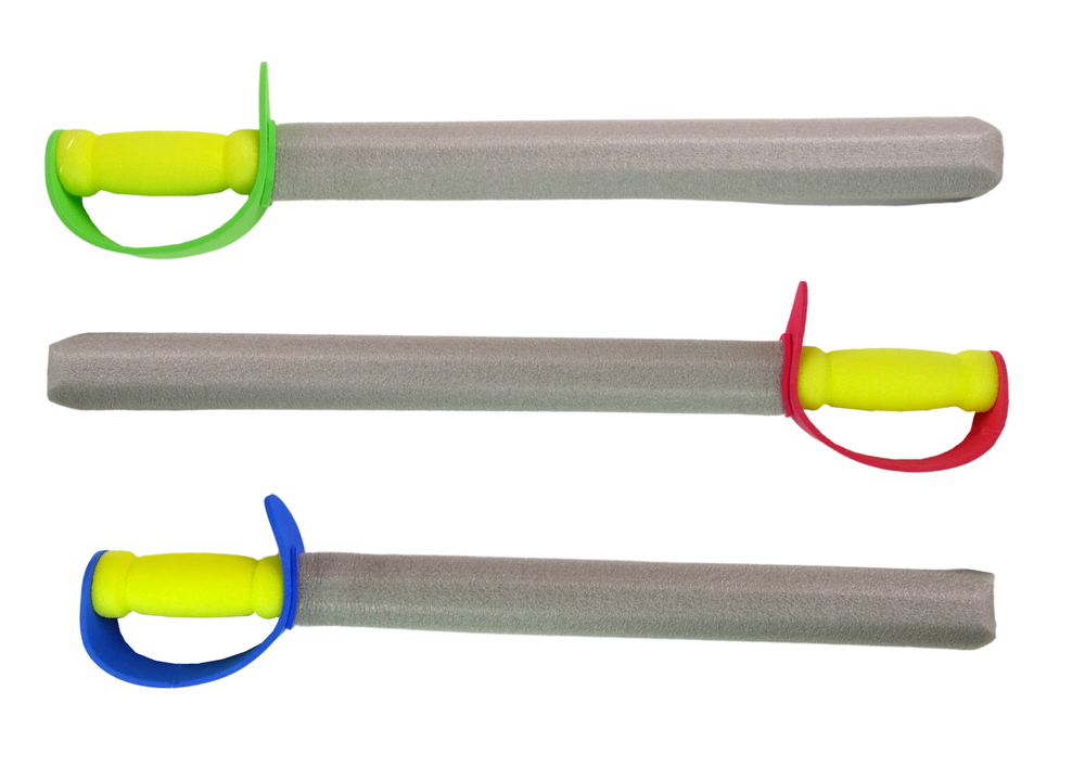 Rytířský meč z pěnové gumy EVA – bezpečný pro děti | 3 barvy