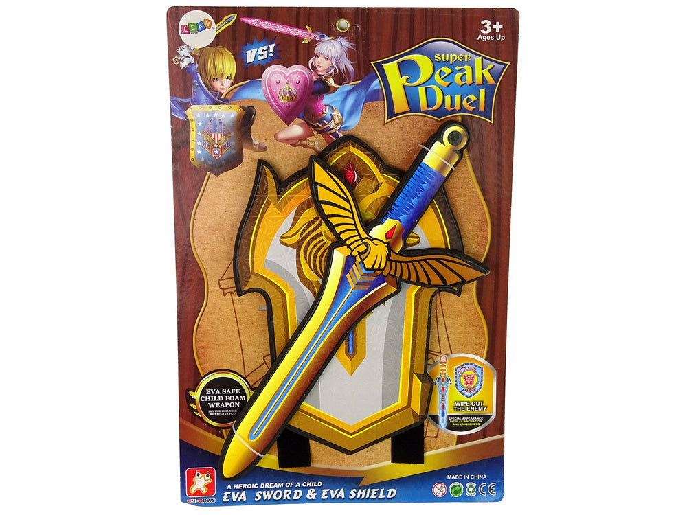 Rytířský set meč a štít z pěnové gumy EVA pro děti