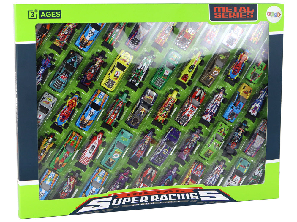 Sada autíček s pružným pohonem – 50 ks různobarevné