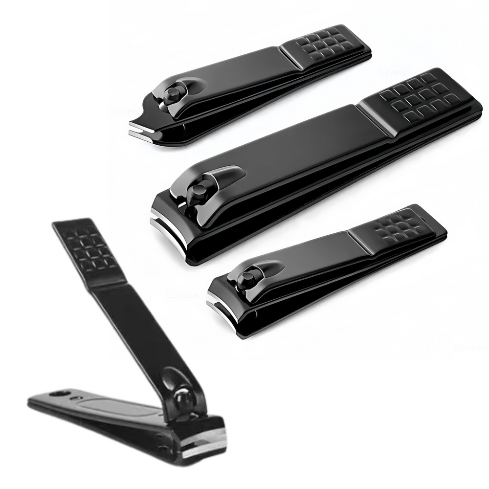 Sada kleští na nehty 3 kusy velké malé šikmé černé