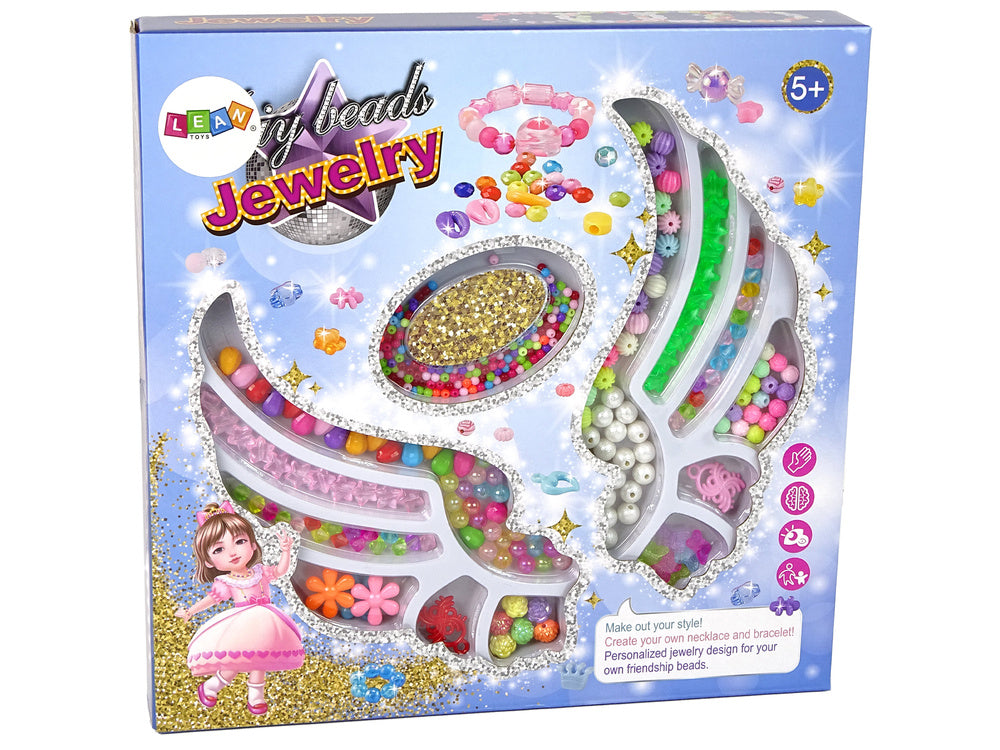 Sada na výrobu šperků korálky – pro děti od 5 let