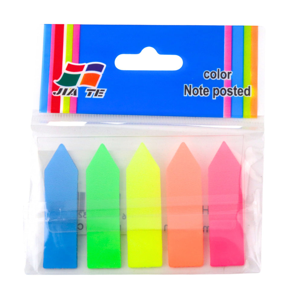 Samolepicí záložky šipky 45x12mm – barevné mix 5 barev