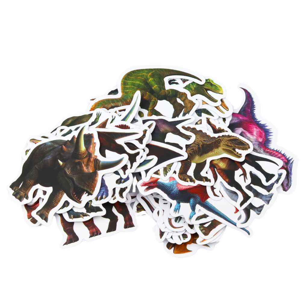 Samolepky s dinosaury pro děti 4 7cm 50 kusů