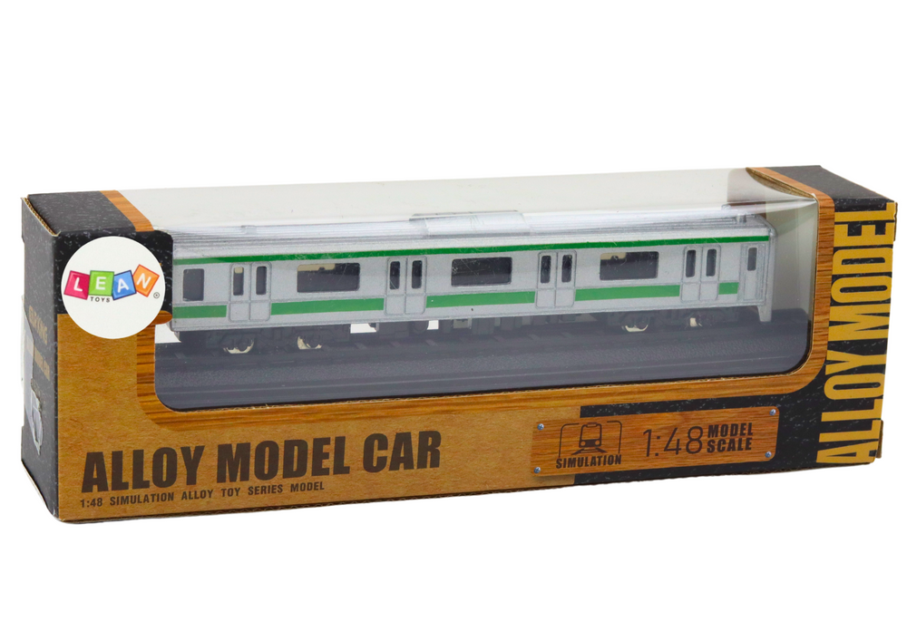Sběratelský model vlaku vagón 1:48 kovový stříbrný