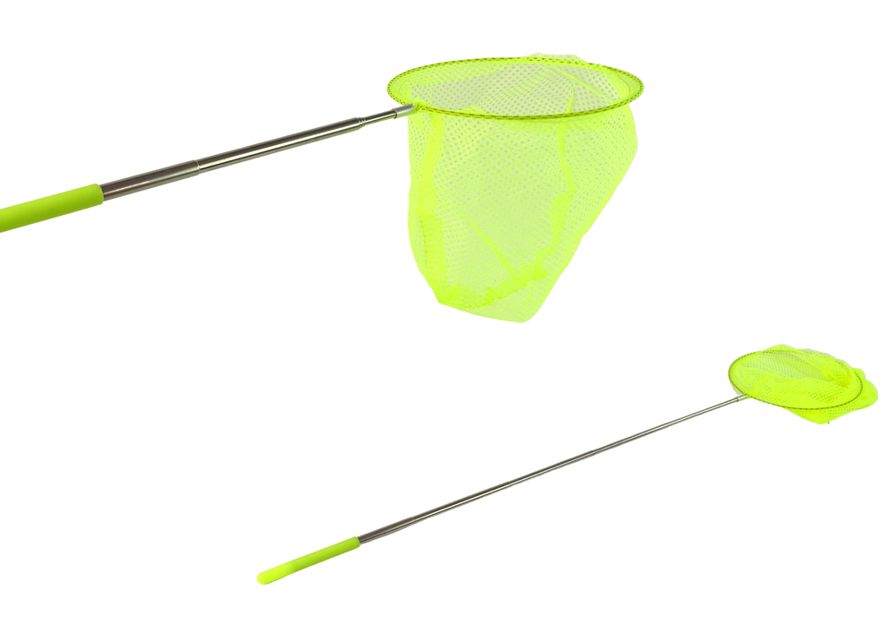 Síťka na motýly teleskopická 85 cm – skládací žlutá