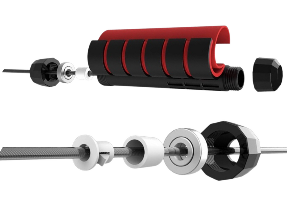 Skakanka s kuličkovým ložiskem a pěnovými rukojeťmi 3m