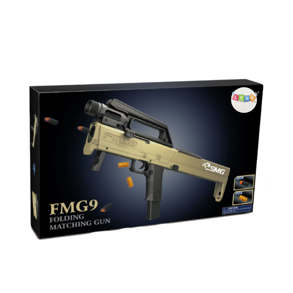 Skládací puška FMG9 s pěnovými náboji a světlem