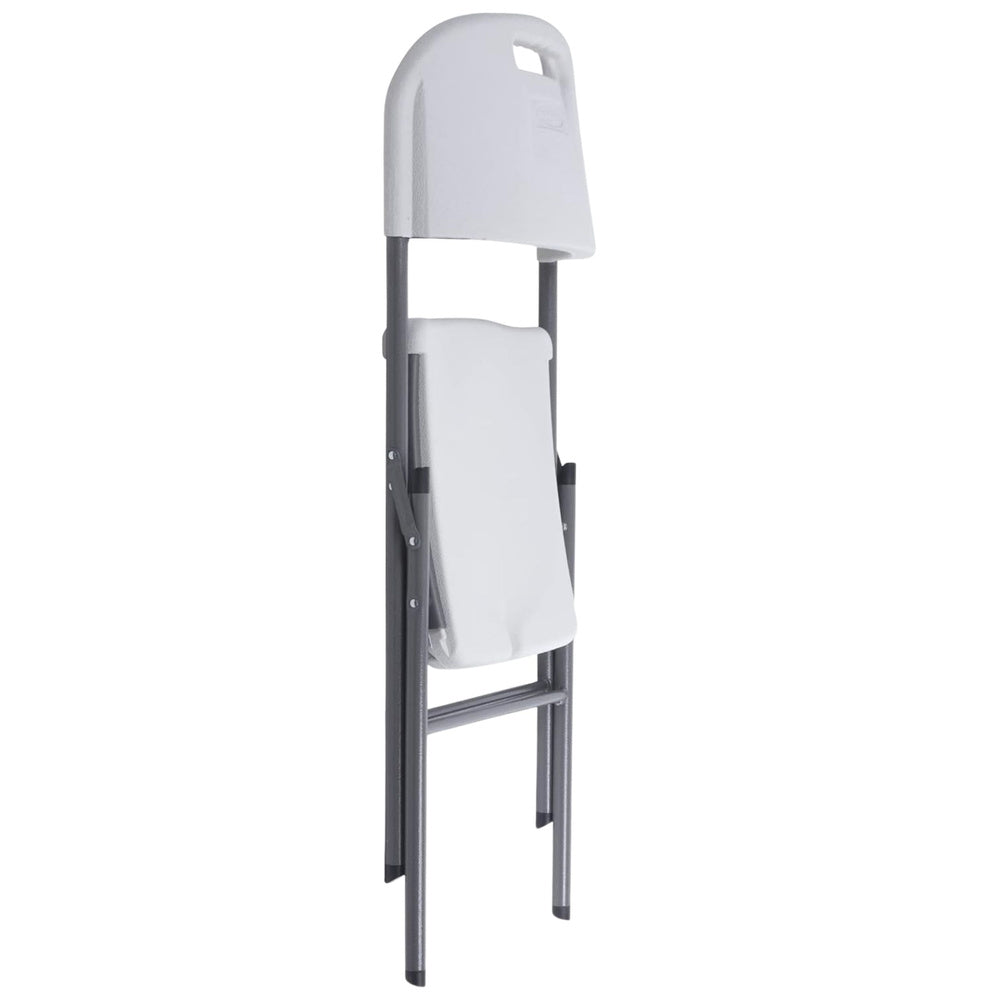 Skládací židle cateringová bílá – banketová s uchem 84x50x46