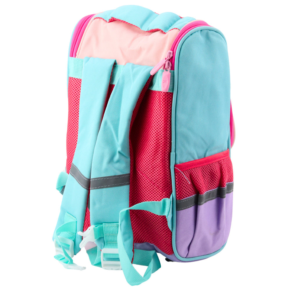 Školní batoh bílá kočka s odepínatelnou kapsičkou a přívěskem 21L