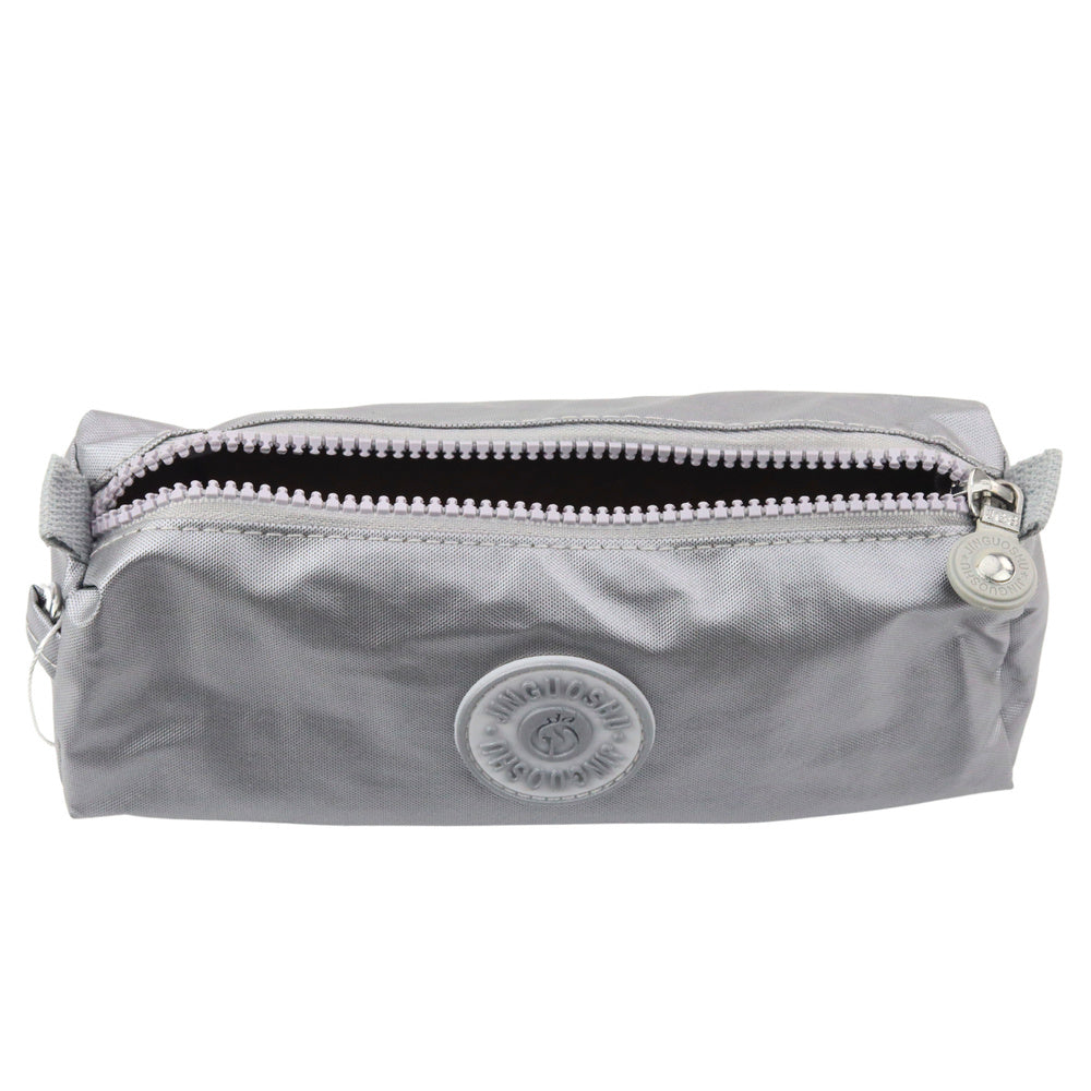 Školní penál jednokomorový 21,5cm šedý