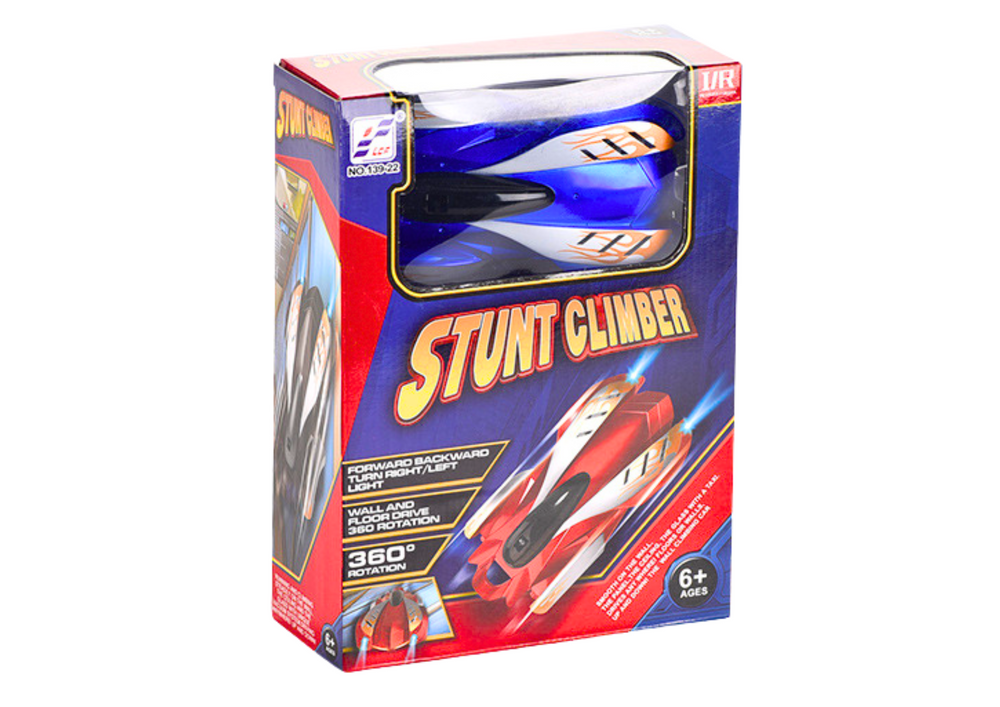 Sportovní autíčko na dálkové ovládání s laserem po stěnách modré