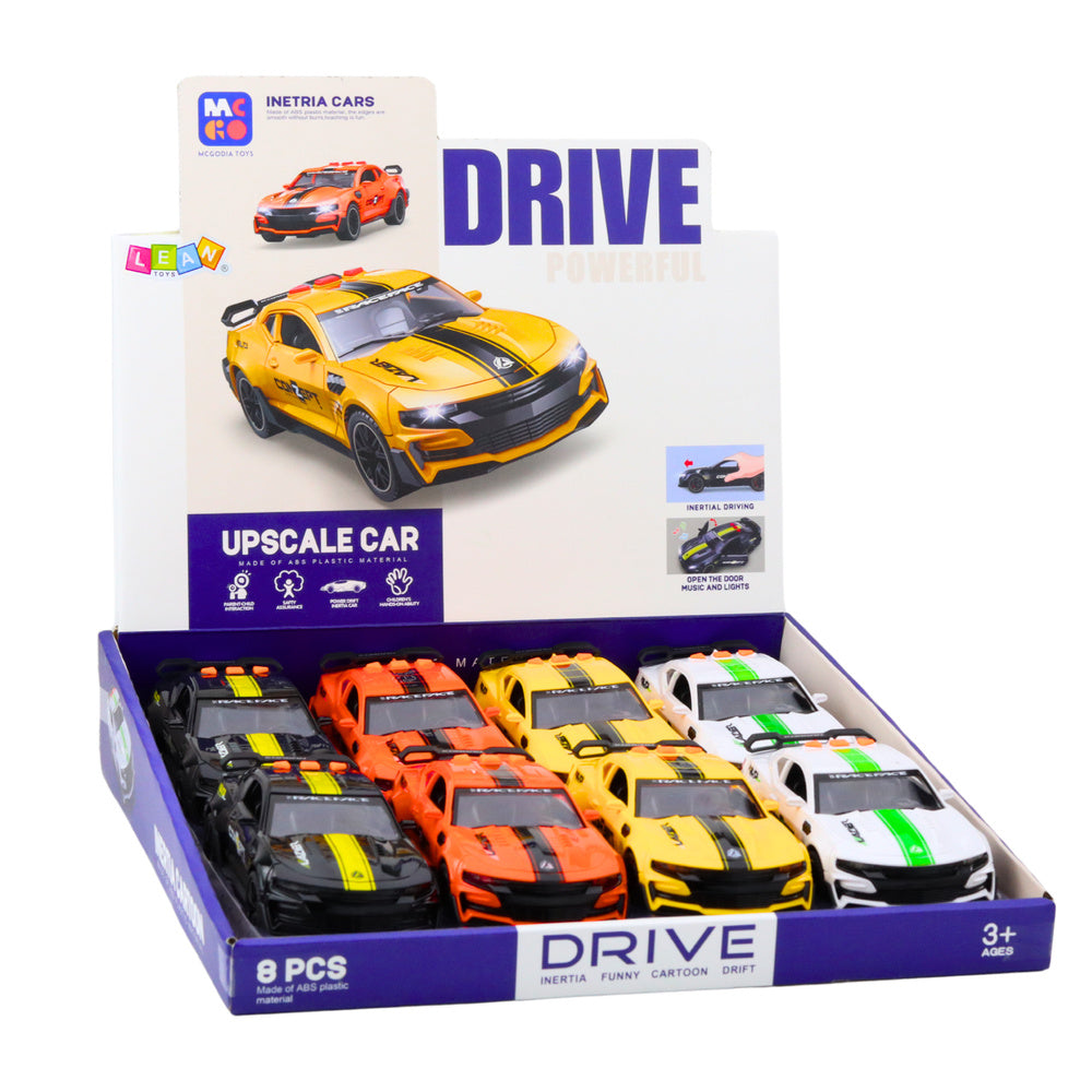 Sportovní auto s otvíracími dveřmi – světla a zvuky