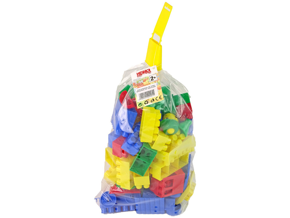 Stavební kostky K2 střední 80 dílů – s okénky a figurkami