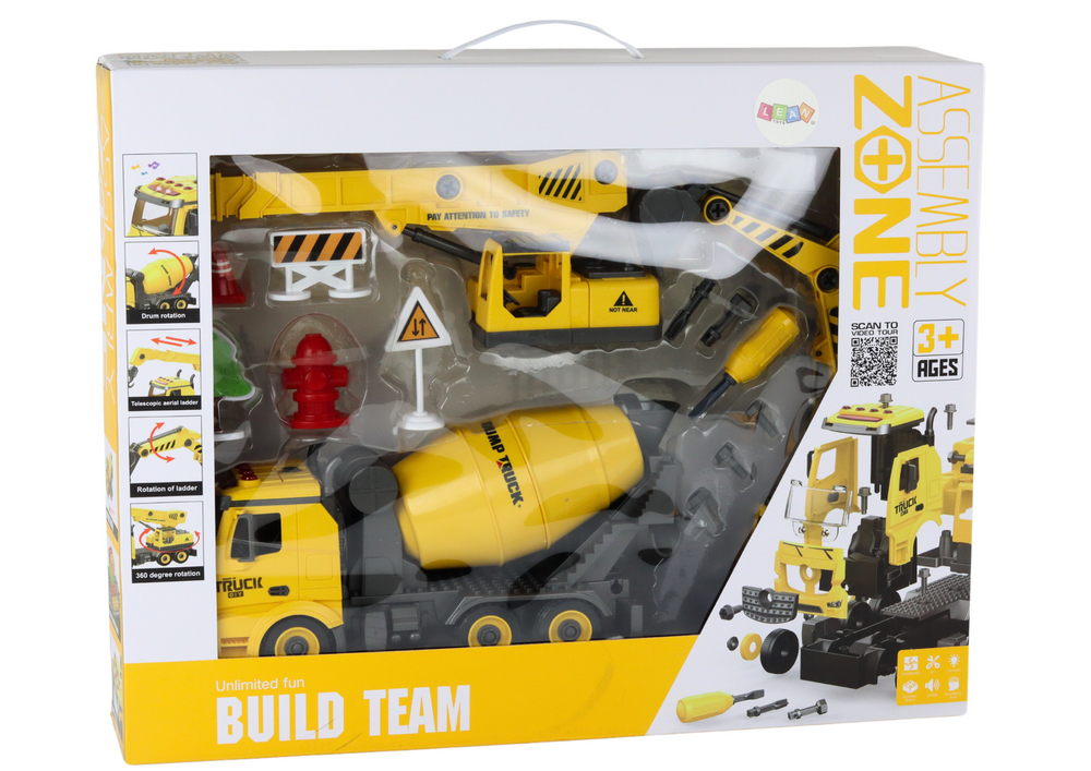 Stavební vozidla 1:12 DIY – se zvuky a světly | betonárka