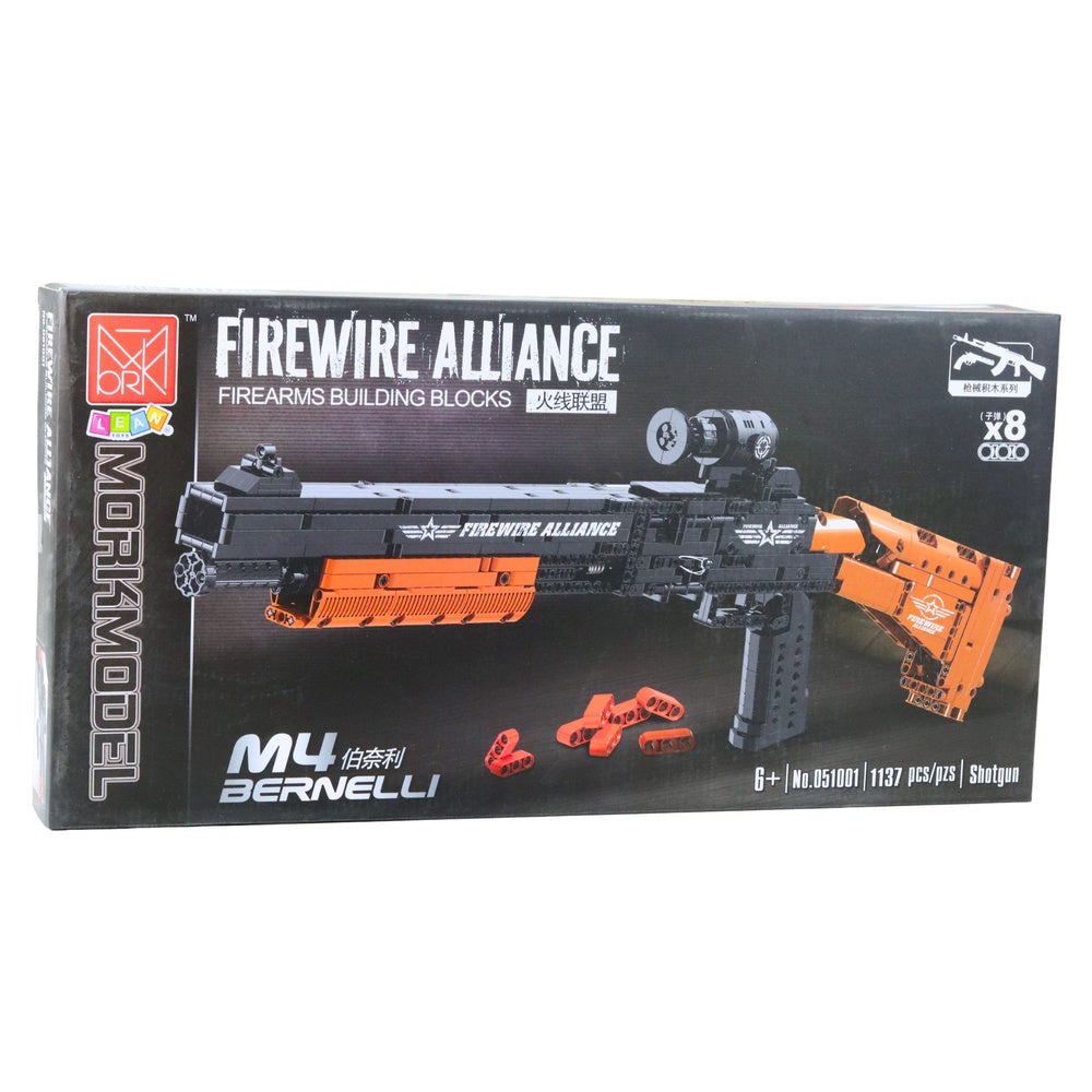 Stavebnice karabin M4 – 1137 dílů s funkcí střelby | Bernelli