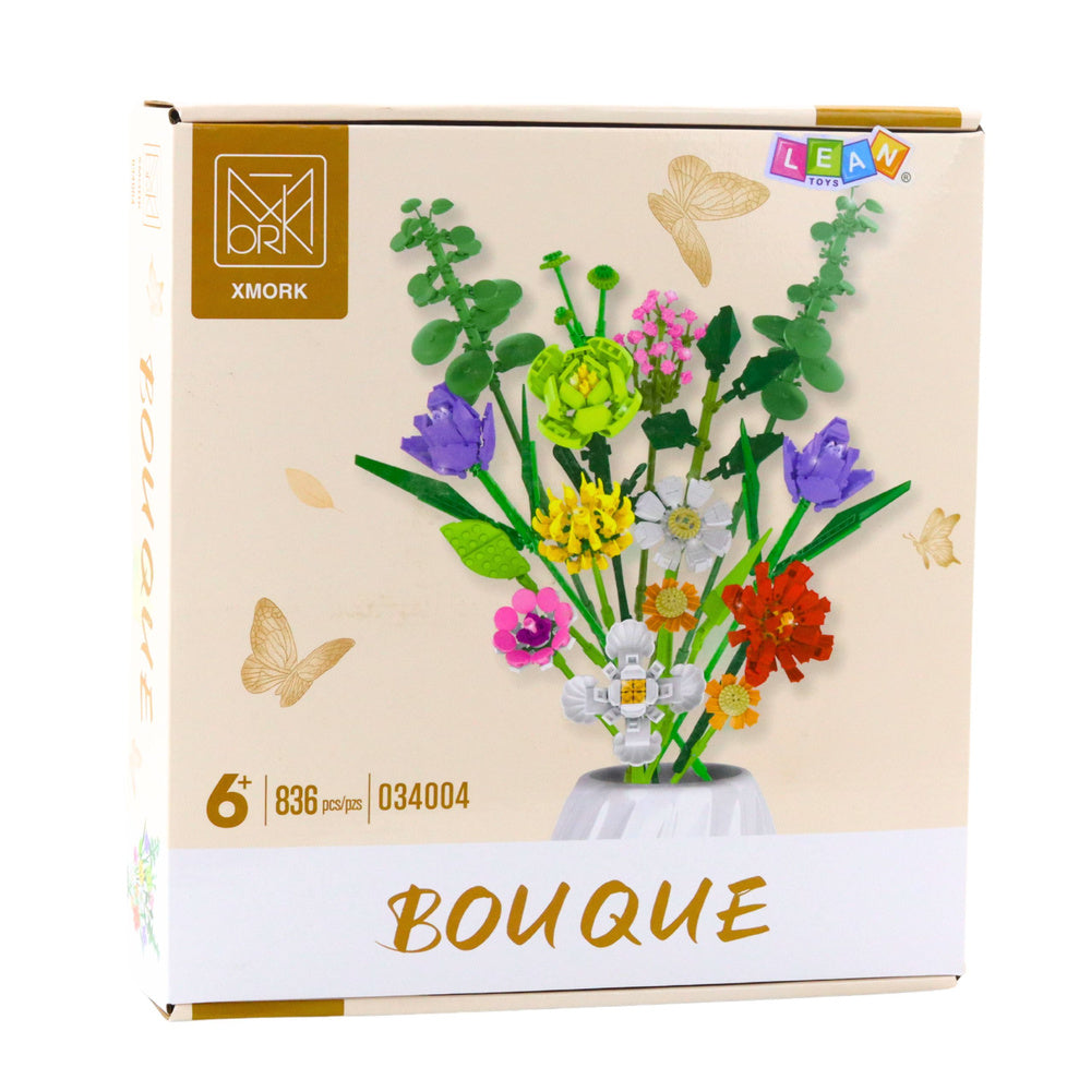 Stavebnice květinová kytice – 836 dílů barevná