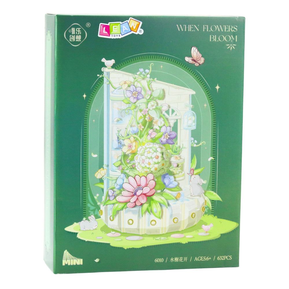 Stavebnice květinová věž s LED – 632 dílků