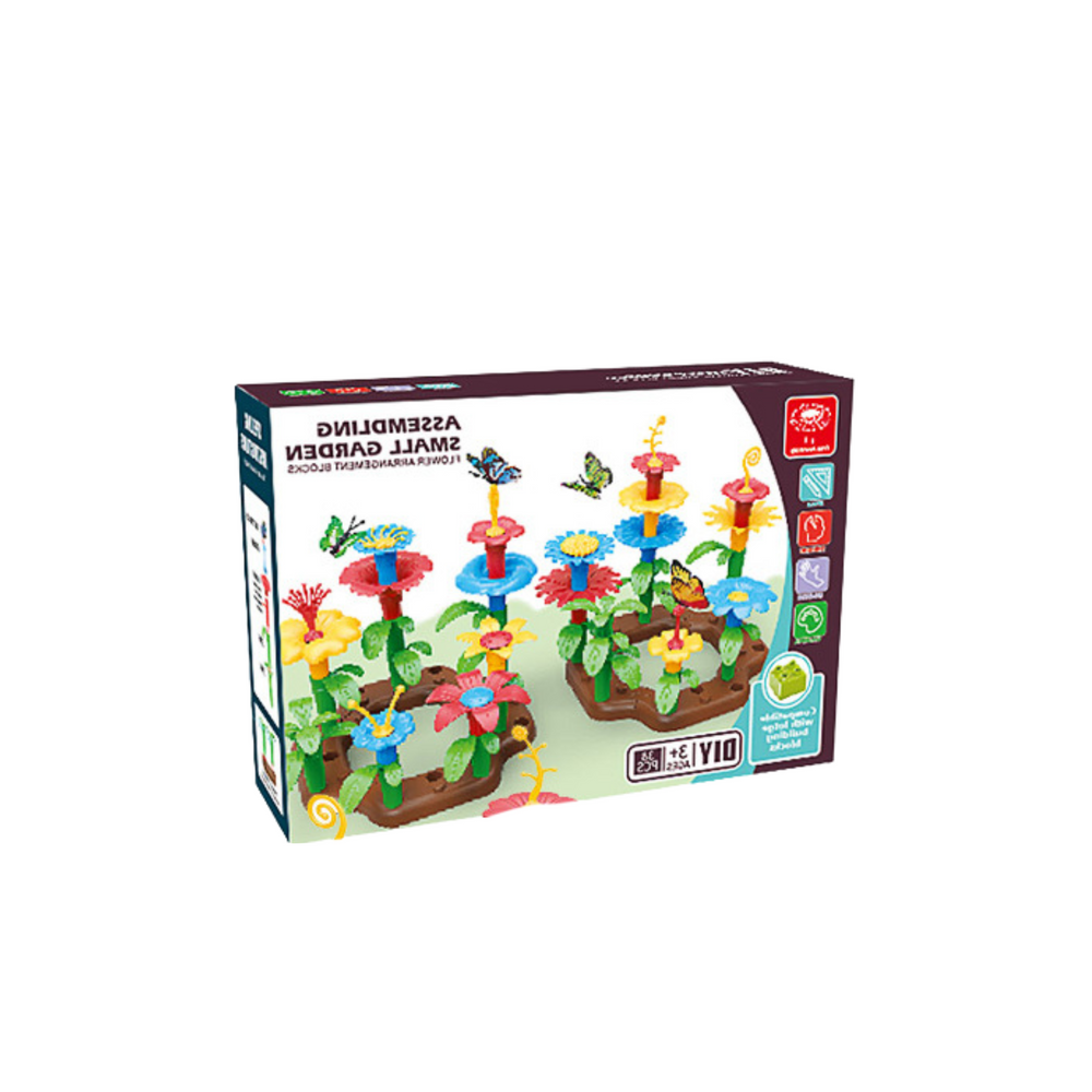 Stavebnice květinová zahrada DIY 148 dílů