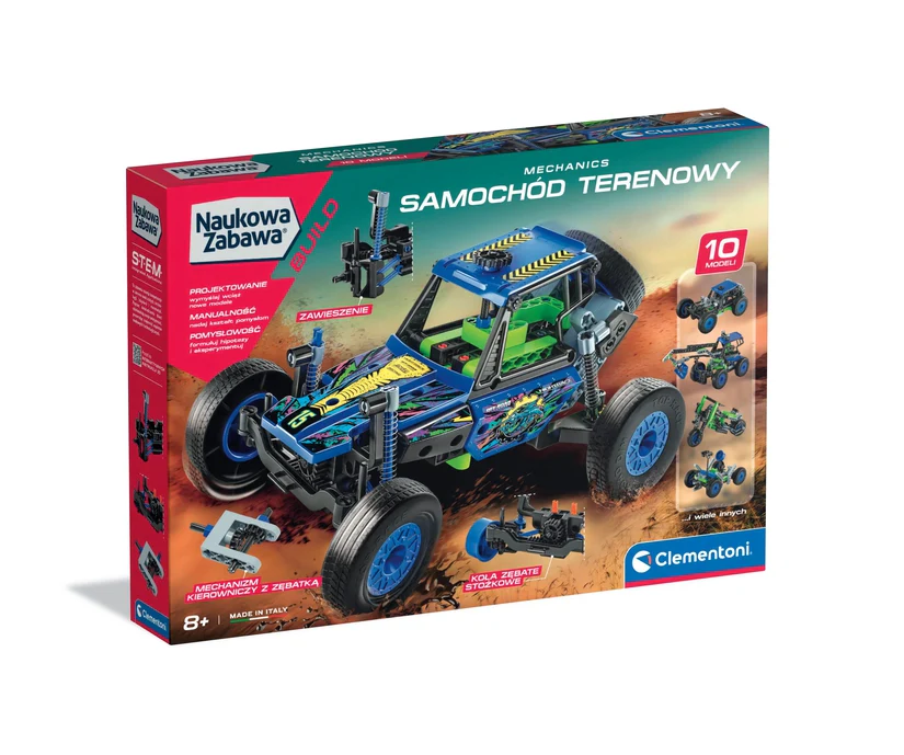 Stavebnice Laboratorium mechaniky – terénní auto Clementoni