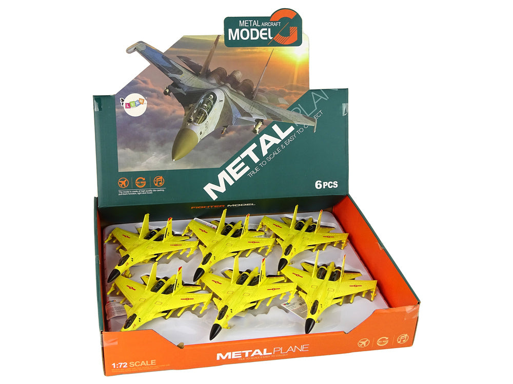 Stíhací letadlo 1:72 – se zvuky a světly | žluté