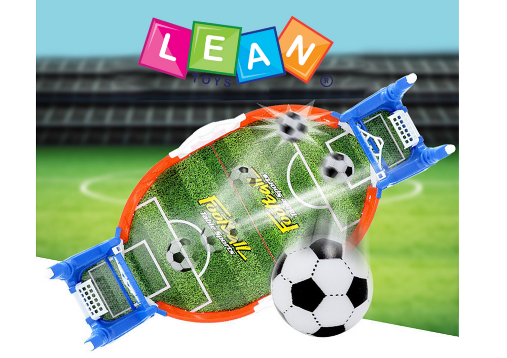 Stolní fotbal mini piłkarzyki s brankami a míčky pro 2 hráče