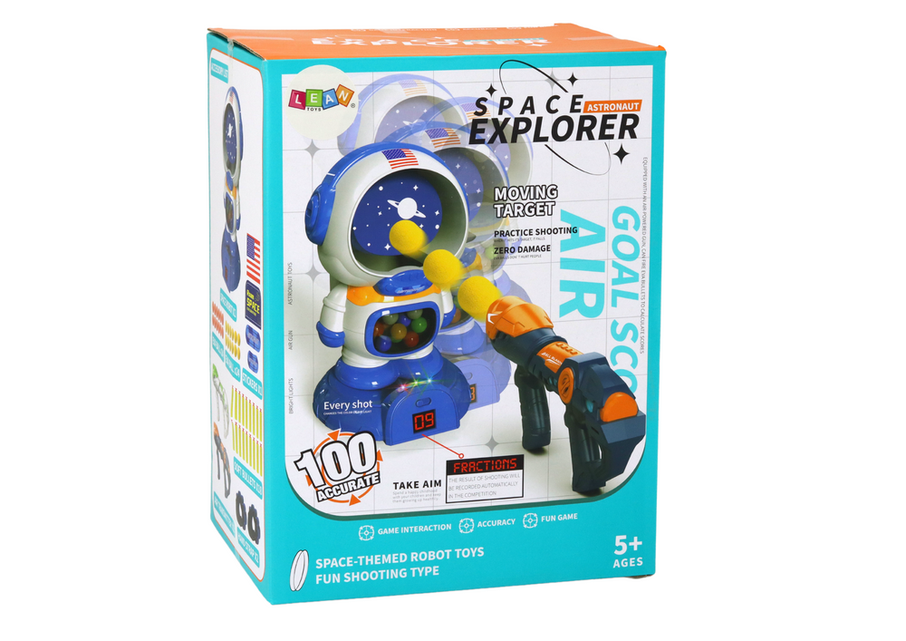 Střelecká hra na astronauta – 2 pistole kulky šipky