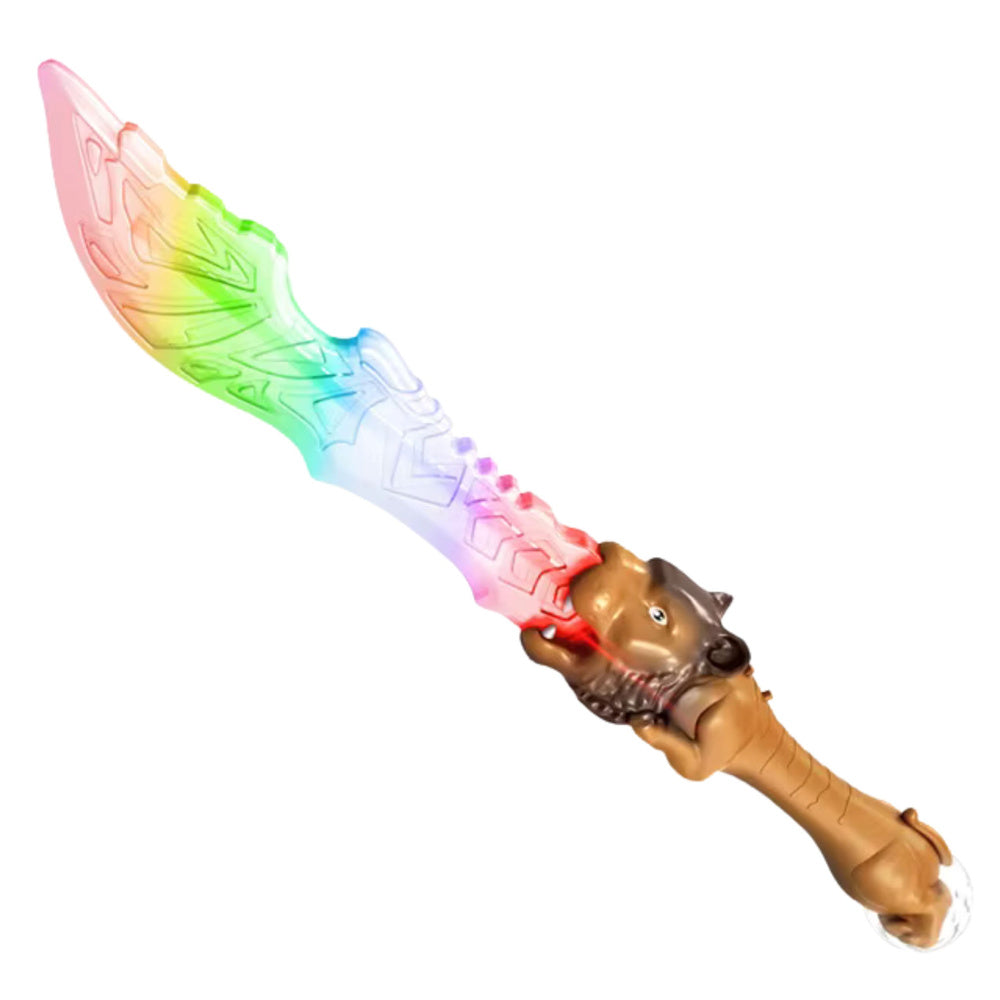 Světelný meč s rukojetí lev – svítící koule šedý