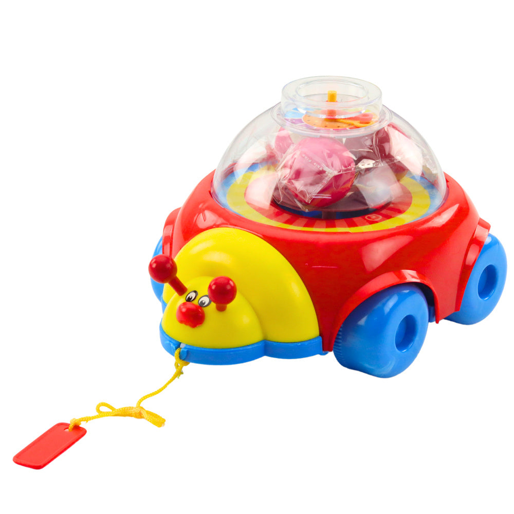 Tahací beruška s kuličkami – hračka pro děti od 12 měsíců