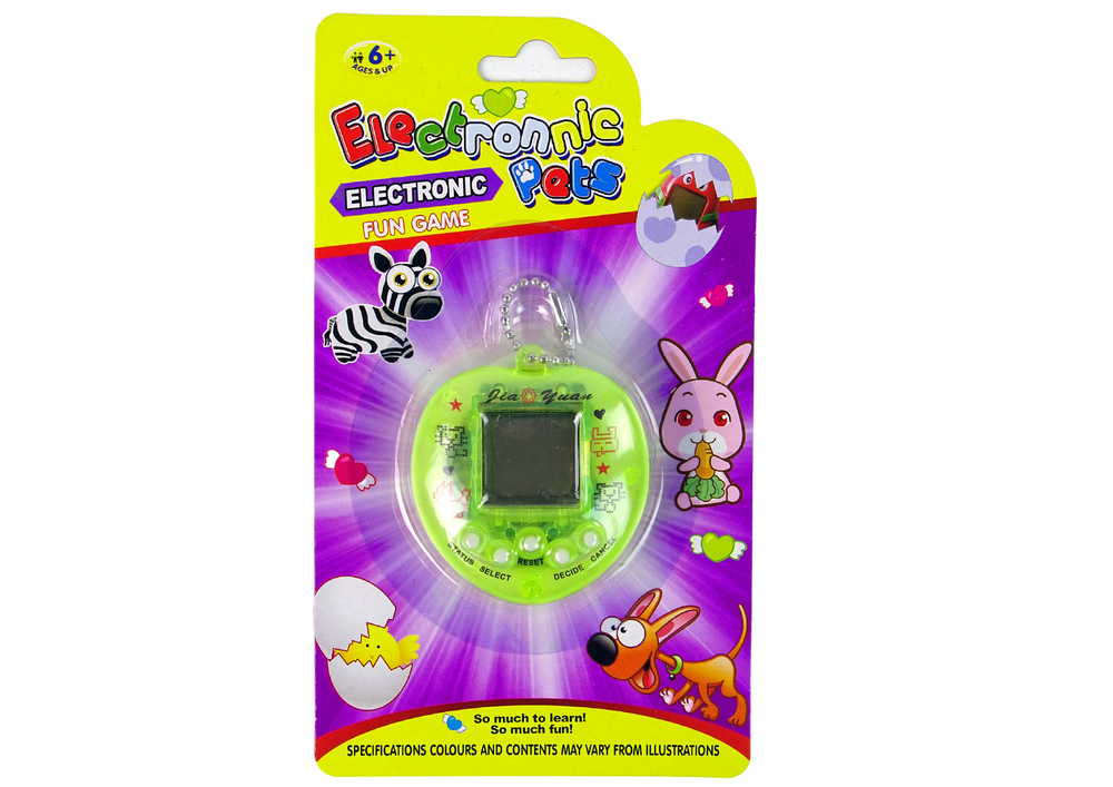 Tamagotchi elektronická hra – virtuální zvířátko | žlutá