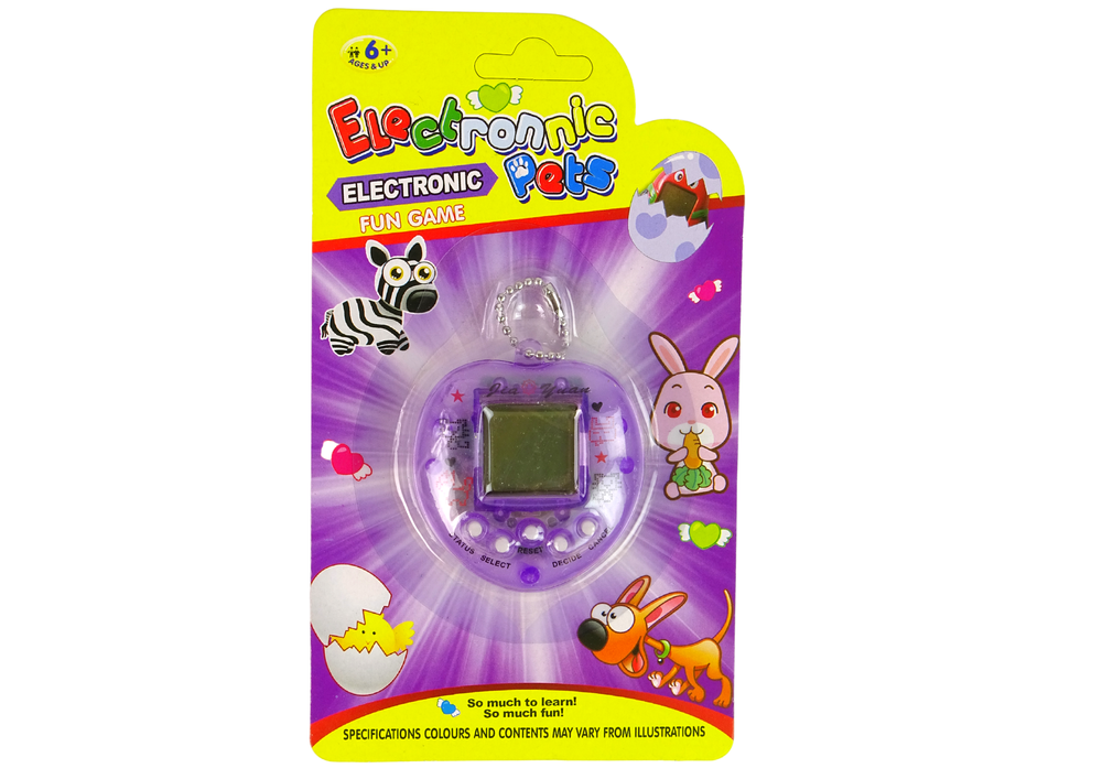Tamagotchi elektronické zvířátko – s displejem fialové