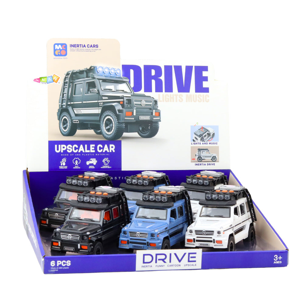 Terénní auto s otvíracími dveřmi – se světly a zvuky