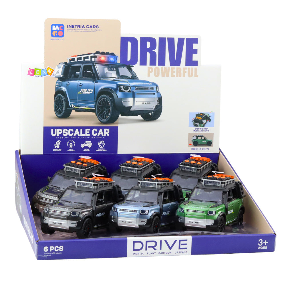 Terénní auto s pohonem – světly zvuky otvírací dveře