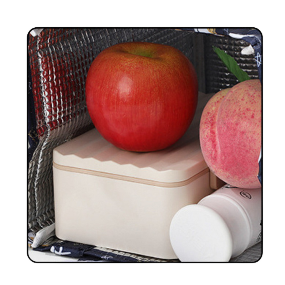 Termotaška na svačinu s dinosaurem – modrá 23cm