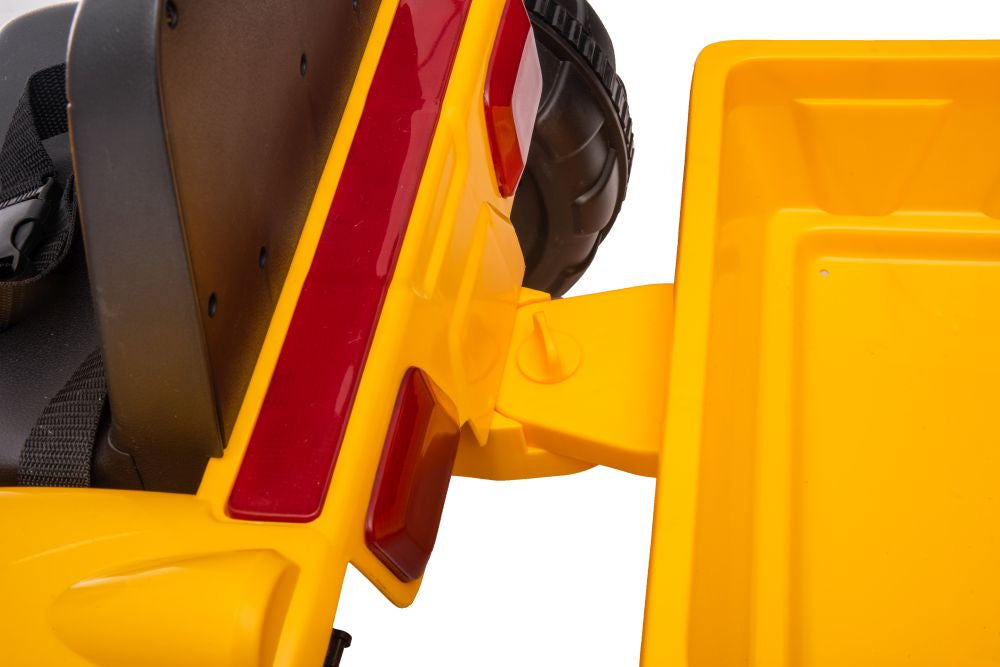 Traktor na akumulátor s přívěsem S617 – žlutý | dětský